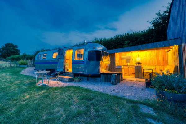 Airstream, Devon Heaven Hideaways, Kenn