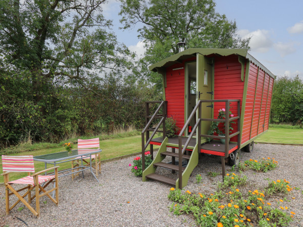 Tilly Gypsy-style Caravan Hut, Llangorse 